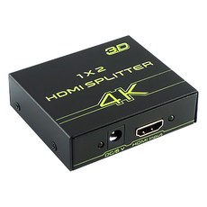Alanview HDMI 4K2K 一進二出分配器, 支援FHD 3D, VK102A, 1個