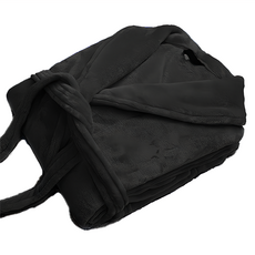 珊瑚絨男女浴袍睡袍(黑色), 尺寸:1人, 尺碼165/88A(F), 1件