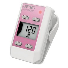 Seiko 精工 夾式數位節拍器 DM51PE，清晰響亮，小型夾式機身, 粉色, 1個