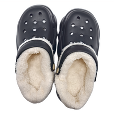 ego life 星星配飾柔軟毛絨可拆卸EVA增高厚底拖鞋洞洞鞋 BH1987