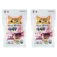CAT CHUP 貓咪凍乾零食 -40°C冷凍乾燥技術 100%新鮮魚肉, 鮭魚, 23g, 2包