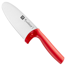 ZWILLING 雙人Twinny 兒童安全菜刀/廚師刀 附手指保護套 + 迷你食譜, 紅色, 1支