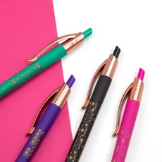 MILAN P1 COPPER星鑽原子筆 4色隨身組 1.0mm, 1組, 混合顏色