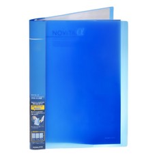 KOKUYO 國譽 NOViTA α系列 組合資料簿, 彈性背幅設計 A4大小透明口袋 文件收納, 藍色, 1本