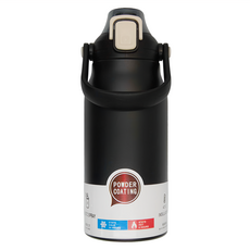 一鍵彈蓋316保溫瓶, 黑色, 1.3L, 1個