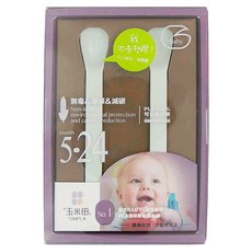 SIMPLA 玉米田 嬰童餵匙組 適用年齡5個月以上 PLA環保無毒, 綠色, 1組