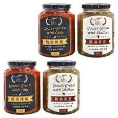 Well Life 悅生活 鵝油雙享組 (香蔥口味350g+辣椒口味400g) 台灣製造, 1組