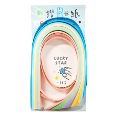 摺星紙 素色 SW-102B 1cm - 6色 幸運星摺紙材料包, 5包