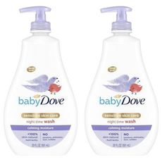 babydove 多芬 孩童保濕沐浴露 591ml (寶寶沐浴、溫和保濕、夜間舒緩), 2瓶