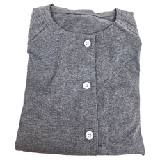 護理服套裝 春夏款 ZHCN2319 黏扣式 M 男款 灰色, 1組