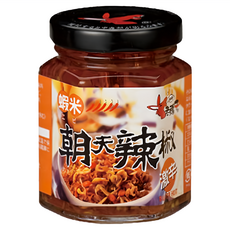 老騾子 蝦米朝天辣椒 濃烈辣味 優質蝦米 多種用途, 105g, 1罐