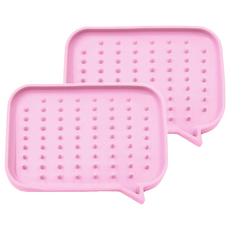 minono 米諾諾 可瀝水矽膠香皂盒, 2個, 粉色