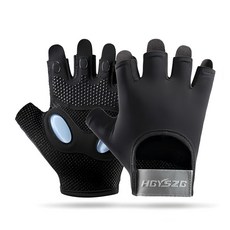 JAR嚴選 運動健身耐磨手套, 暗夜黑, 1雙