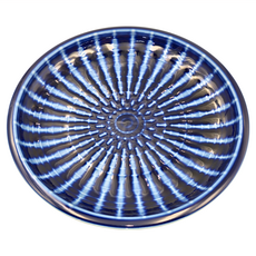 琉璃藍釉10皿 XL11124-26 1個 25 x 3.3cm, 琉璃藍釉