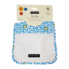 Ah Goo Baby 時尚圍兜 採用聰明磁扣設計 100% Cotton棉, 藍綠泡泡, 1個, 1件