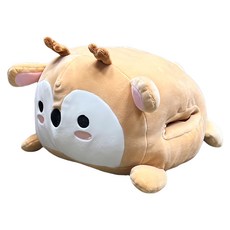 MIRA HOME 萌萌動物暖手功能枕-松鼠米, 33 x 35 x 12cm