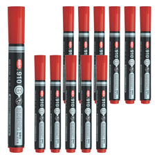 LIBERTY 利百代 910B-R 環保嘜克筆 紅色, 12支