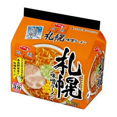 札幌一番 旅麵 札幌味噌風味 80g, 5包