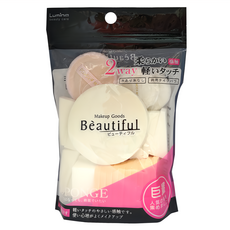 Lumina 露蜜 基礎柔軟海綿巨量包綜合型 30個入 柔軟親膚 彩妝海綿, 1包, 膚色