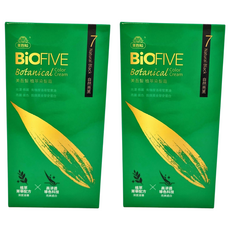 美吾髮 BioFIVE植萃染髮霜, 7自然亮黑, 2盒