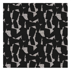 好物良品 藝術系列 大尺寸可剪裁玄關大門絲圈刮泥墊, 多用途, 防滑底部, PVC材質, 黑色時尚 黑色 + 白色, 1個, 120 x 120cm