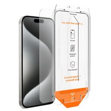 AIDA iPhone高清透明保護貼 附貼模器, 1個