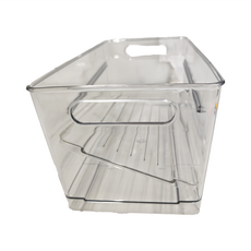 新款飲料架 (冰箱收納盒/冰箱收納架/飲料收納盒/飲料收納架/鋁罐收納/罐裝飲料架) 980g, 無色, 1個