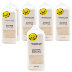 URBAN LEAVES 原色棉柔 3層化妝棉 針對敏感肌製作的棉製產品, 80片, 6包