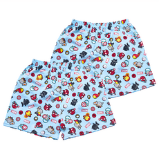 ONEDER 旺達棉品 男童款 漫威系列 四角褲 台灣製造 舒適親膚棉質 彈性腰帶 二入一組, XL, 藍色