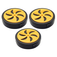 登山露營隨身吊掛式安全蚊香盒 3個, 黑色/黃色