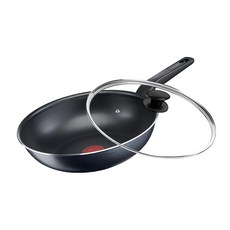 Tefal 特福 戰神系列 不沾小炒鍋 玻璃蓋 B5821902, 28cm, 1個