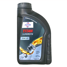 FUCHS 福斯 TITAN SUPERSYN 合成機油 1L 德國產 ACEA A3/B3 API SL/CF, 10W60, 1瓶