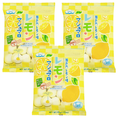 EIWA 檸檬棉花糖，軟綿細緻口感，可做甜點料理，日本伊華大廠原裝進口, 65g, 3包