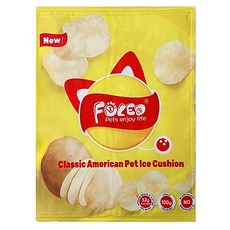 FULED 福樂迪 清涼降暑寵物凝膠冰墊, 1個, 方形薯片 黃色