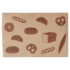 沐慕家居 毛毯地墊 麵包, 90 x 60cm