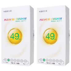 PLEASURE 樂趣 衛生套 49mm, 12入, 2盒