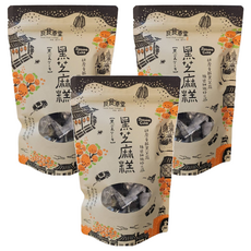 良食草堂 黑芝麻糕 200g*3袋, 傳統手工製作，獨立包裝，方便攜帶