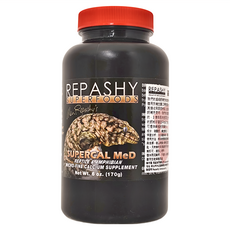 Repashy 基礎含量鈣粉 - SuperCal MeD 爬蟲和兩棲動物微細鈣補充劑, 170g, 1罐
