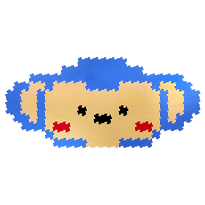 心樂家 EVA 迷你巧拼 十二生肖系列, 450片/組, 厚實軟彈, 防護效果佳, 7.7 x 7.7 x 1.3cm, 猴, 1組