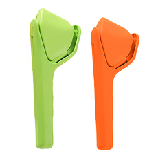 上手家居 檸檬榨汁器/手動榨汁機 綠色/橙色, 1組, 100ml, 21 x 8.5 x 3.5cm