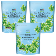 AWAStea 阿華師 三角立體茶包 纖烘焙清爽綠茶, 無添加香料, 新鮮綠茶75分鐘內蒸氣殺菁, 添加來自日本綠茶粉, 4g, 20入, 3袋