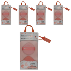 Malian 瑪莉安 皮面氣墊粉撲 Set 2入, 柔軟親膚, 雙面可用, H-1482, 5盒