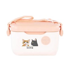 A&R 吾家有貓之馬卡色系 戶外手提肩背保溫保冷箱, 蜜桃橘, 21L