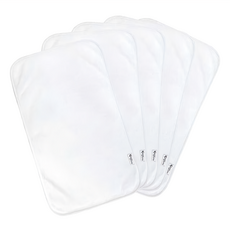 green sprouts 小綠芽 三層設計吸水拍嗝巾 Set 5件, 25.4 x 43.2cm, 純白