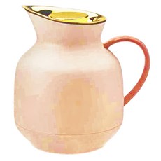 stelton 真空保溫茶壺，粉紅/1L，ABS塑膠，W19.8xH20.5xL16cm, 1個