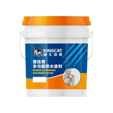KINGCAT 貓王油漆 壁佳寶多功能防水塗料 K1-680-81 1加侖, 海天藍, 1桶, 3.7L