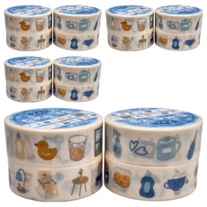 CARD LOVER 信的戀人 雜物生活家紙膠帶 15mm x 3m, 個護小物, 4捲