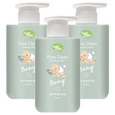 nac nac 植萃修護保溼乳, 200ml, 3瓶