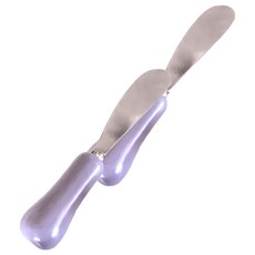 沐慕家居 陶瓷餐具 湯叉刀組, 芋紫色, 2支