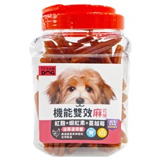 by DOG 機能雙效麻花捲 泌尿道保健, 紅麴 + 蝦紅素 + 蔓越莓, 800g, 1罐